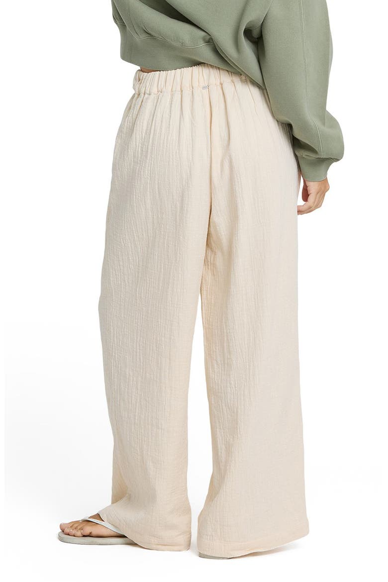Follow Me Wide Leg Cotton Cover-Up Pants, Alternate, color, DOVE