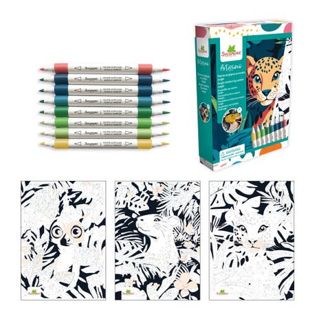 Artissimo -S Acrylic markers by numbers Jungle - 7y+
