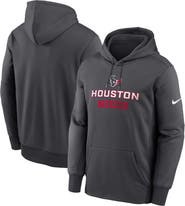 Nike Men's Nike Anthracite Houston Texans Toss Sweep Performance Pullover Hoodie