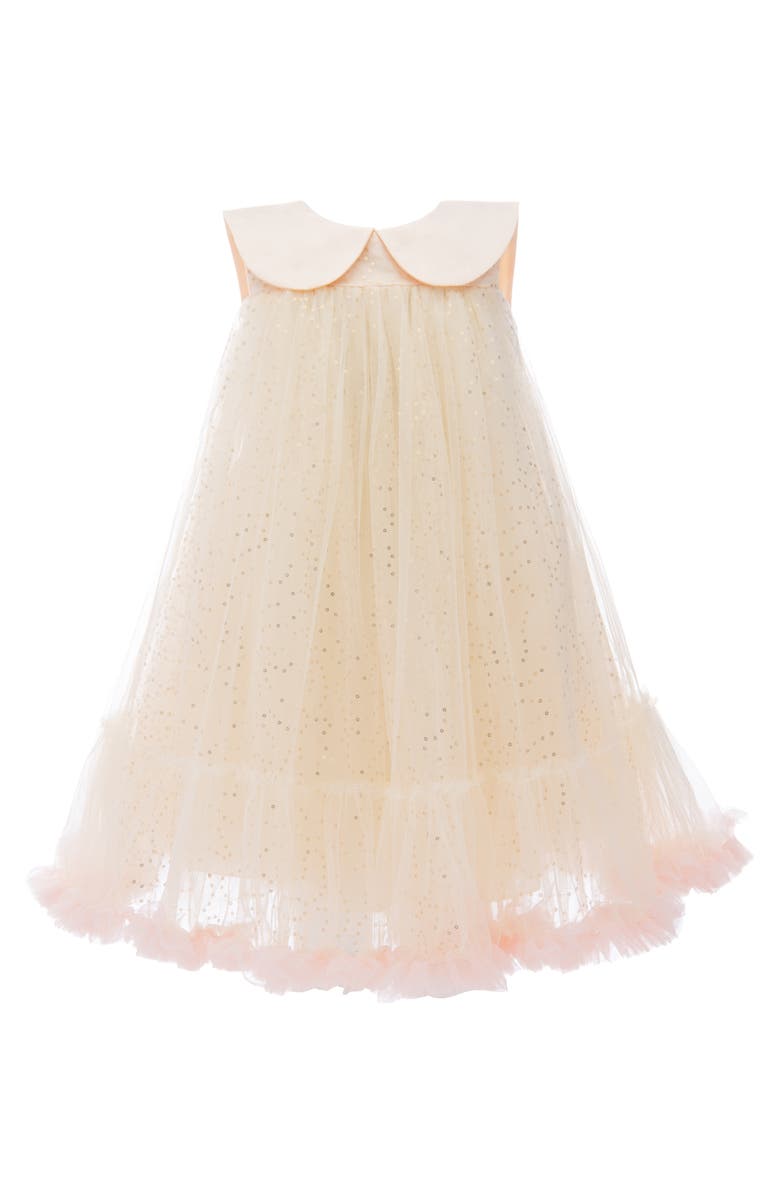 Tulleen Caledonia Dress, Alternate, color, Champagne