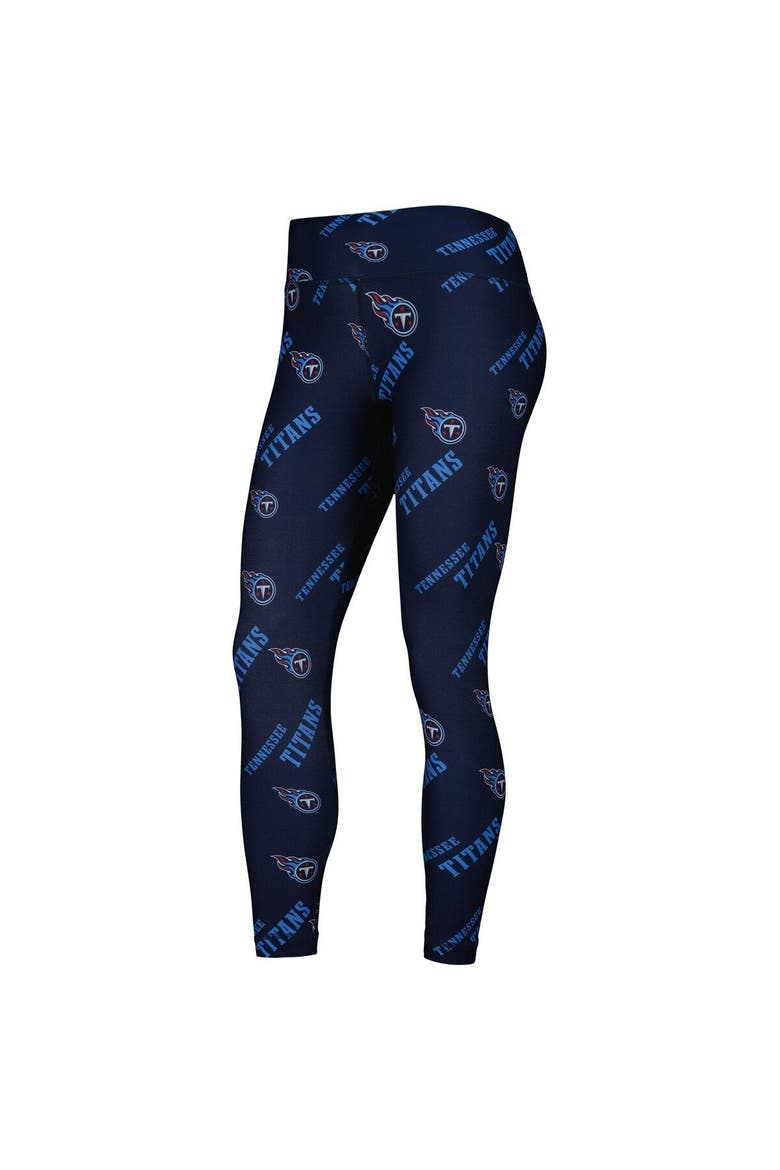 Women's Concepts Sport Navy Tennessee Titans Breakthrough Allover Print Lounge Leggings, Alternate, color, Navy