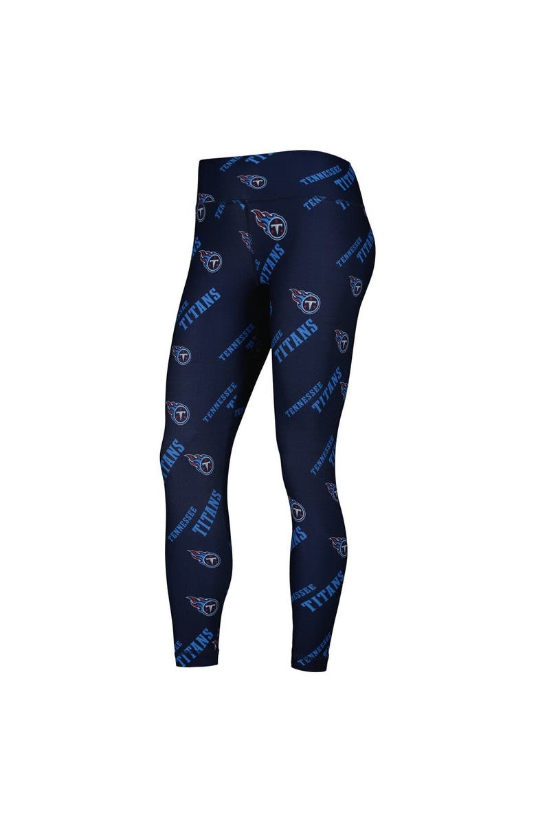 CONCEPTS SPORT Women's Concepts Sport Navy Tennessee Titans Breakthrough Allover Print Lounge Leggings, Alternate, color, Navy