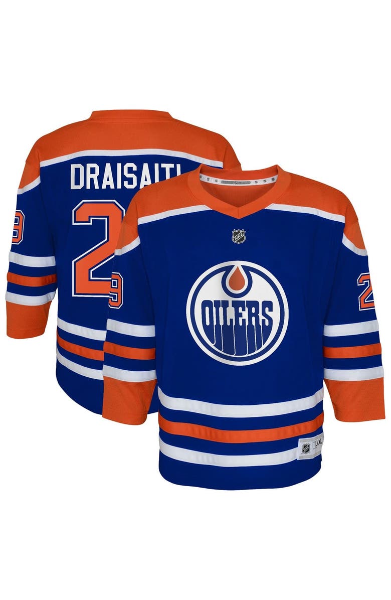 Outerstuff Youth Leon Draisaitl Royal Edmonton Oilers Home Replica Player Jersey, Main, color, Royal