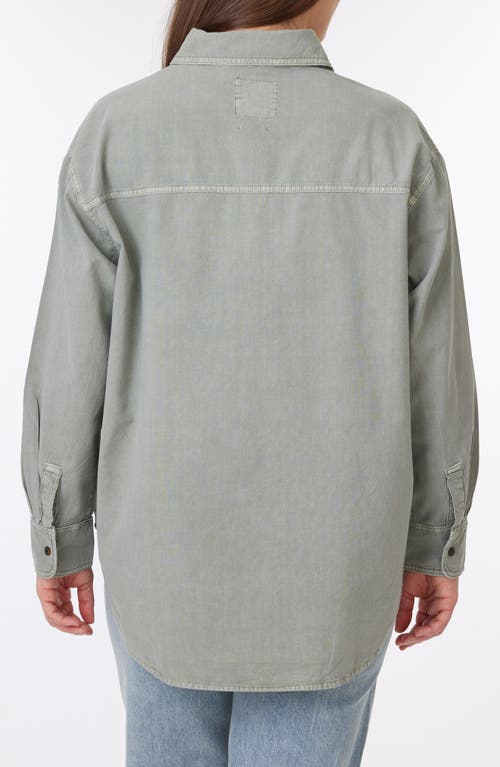C&c California C & C California Alaina Sunwashed Relaxed Button-up Shirt In Dried Sage