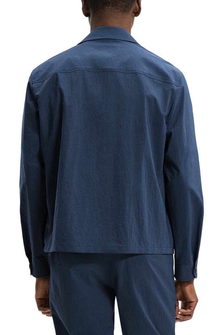City Crinkle Zip Jacket, Alternate, color, NOCTURNE NAVY