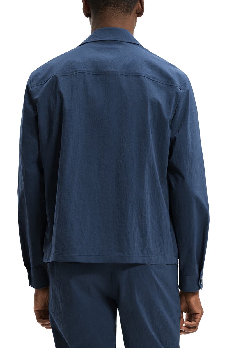 Theory City Crinkle Zip Jacket, Alternate, color, Nocturne Navy