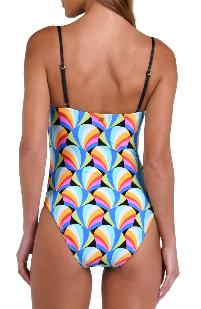 Sunshine 79 Hang Loose O-Ring One-Piece Swimsuit, Alternate, color, White Multi