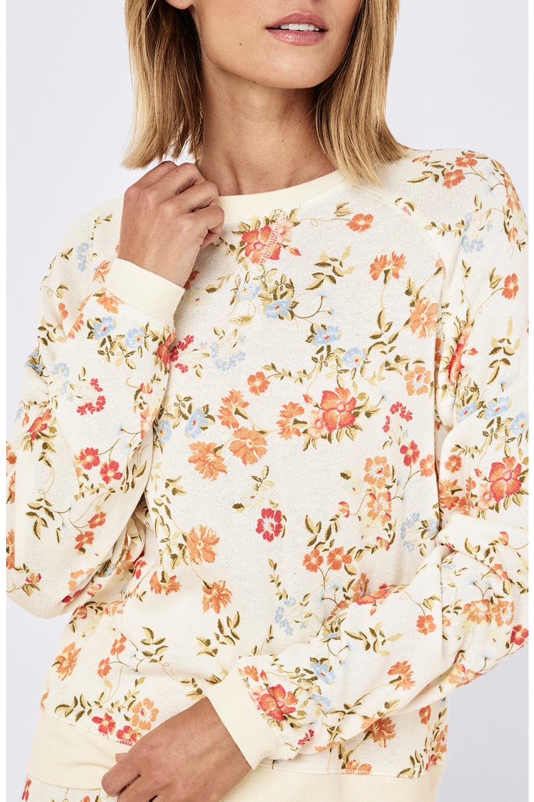 Floral Cotton Sleep Top, Alternate, color, AMBER FLORAL