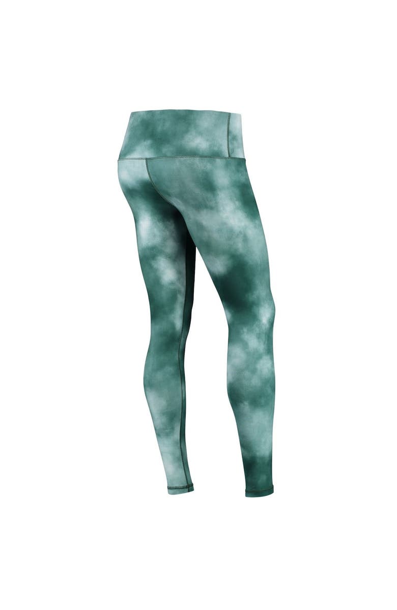 ZOOZATZ Women's ZooZatz Green Michigan State Spartans Cloud Dye Mist Leggings, Alternate, color, Green