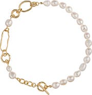 EYE CANDY LOS ANGELES Mina Shell Freshwater Pearl Chain Necklace
