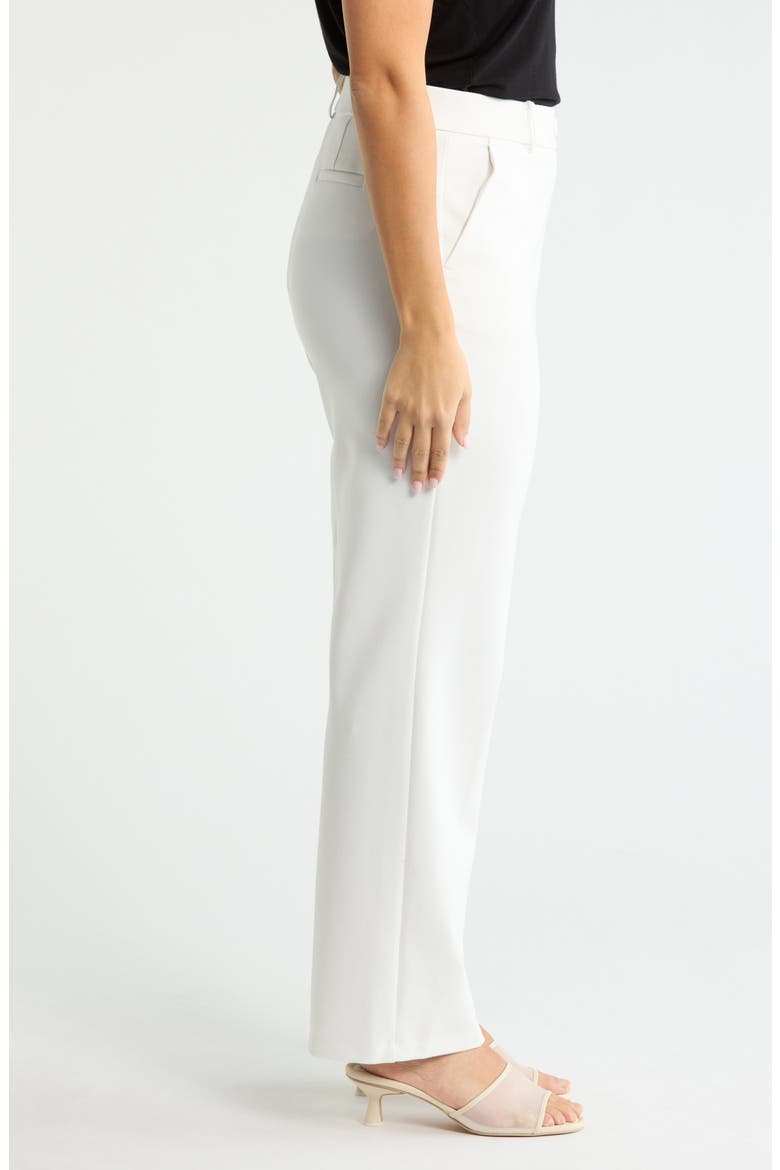 Faux Fly Stretch Straight Leg Pants, Alternate, color, VANILLA ICE