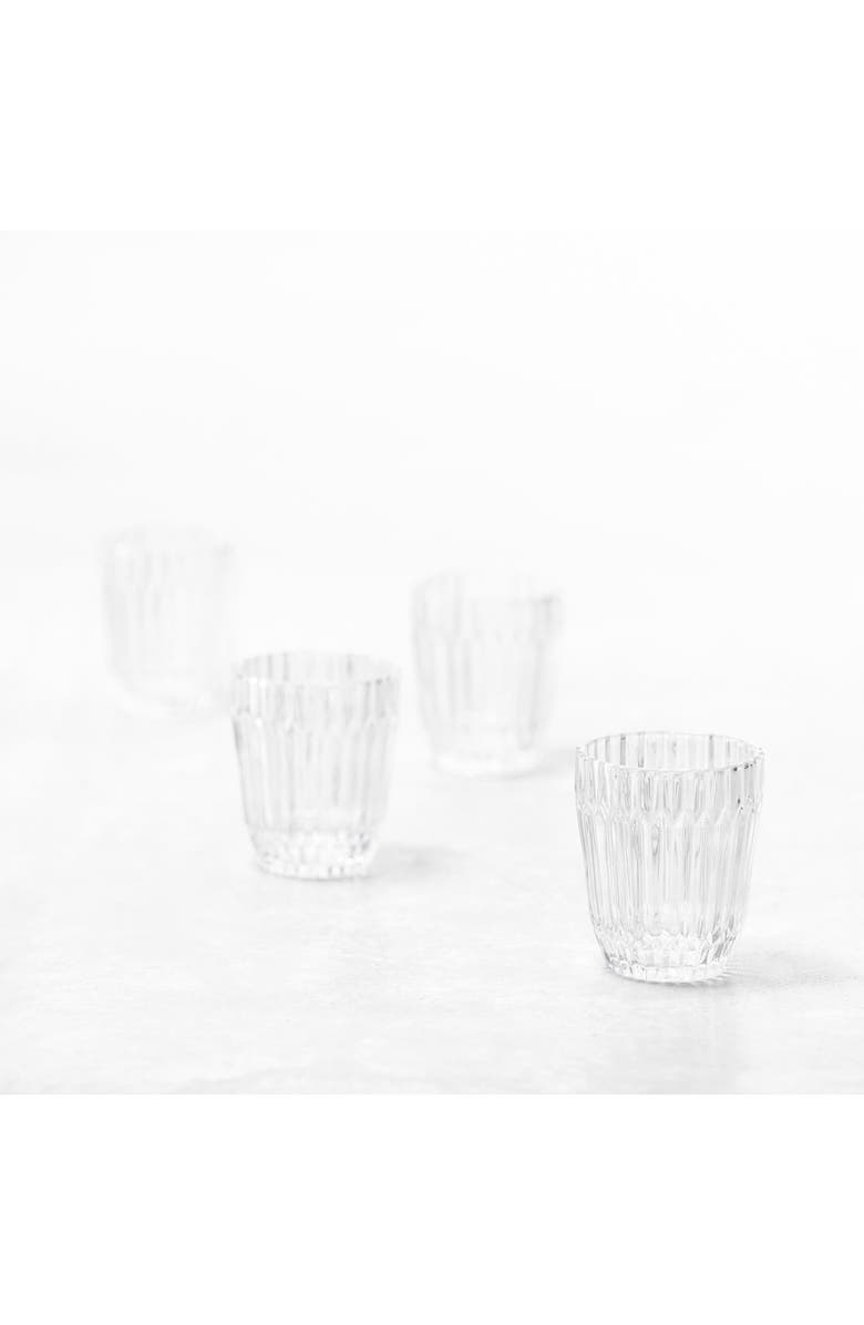 Fortessa Archie Set of 6 Clear Double Old Fashioned Glasses, Alternate, color, Clear