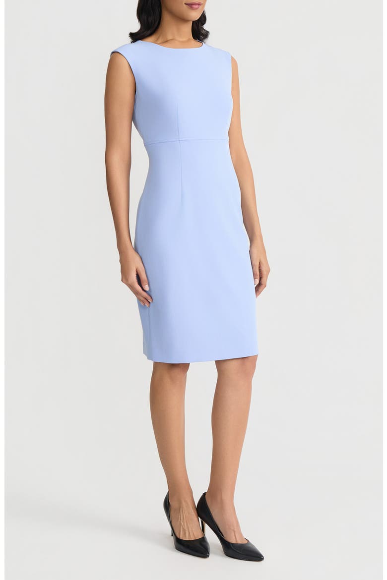 Sleeveless Sheath Dress, Alternate, color, PARIS BLEU