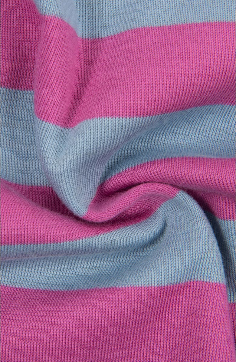 Leveret Kids Two-Piece Striped Cotton Matching Family Pajamas, Alternate, color, Purple & Denim