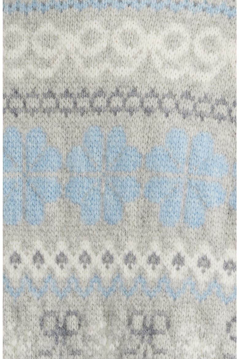 Mirin Wool Fair Isle Turtleneck Sweater, Alternate, color, EARL GRAY