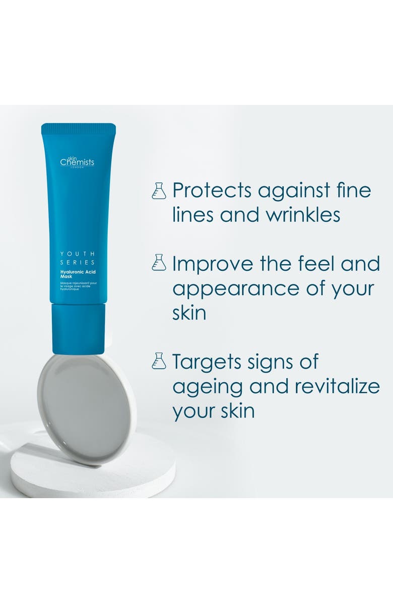 SKINCHEMISTS Youth Series 1% Hyaluronic Acid Mask 50ml x 3 Trio Set, Alternate, color, White