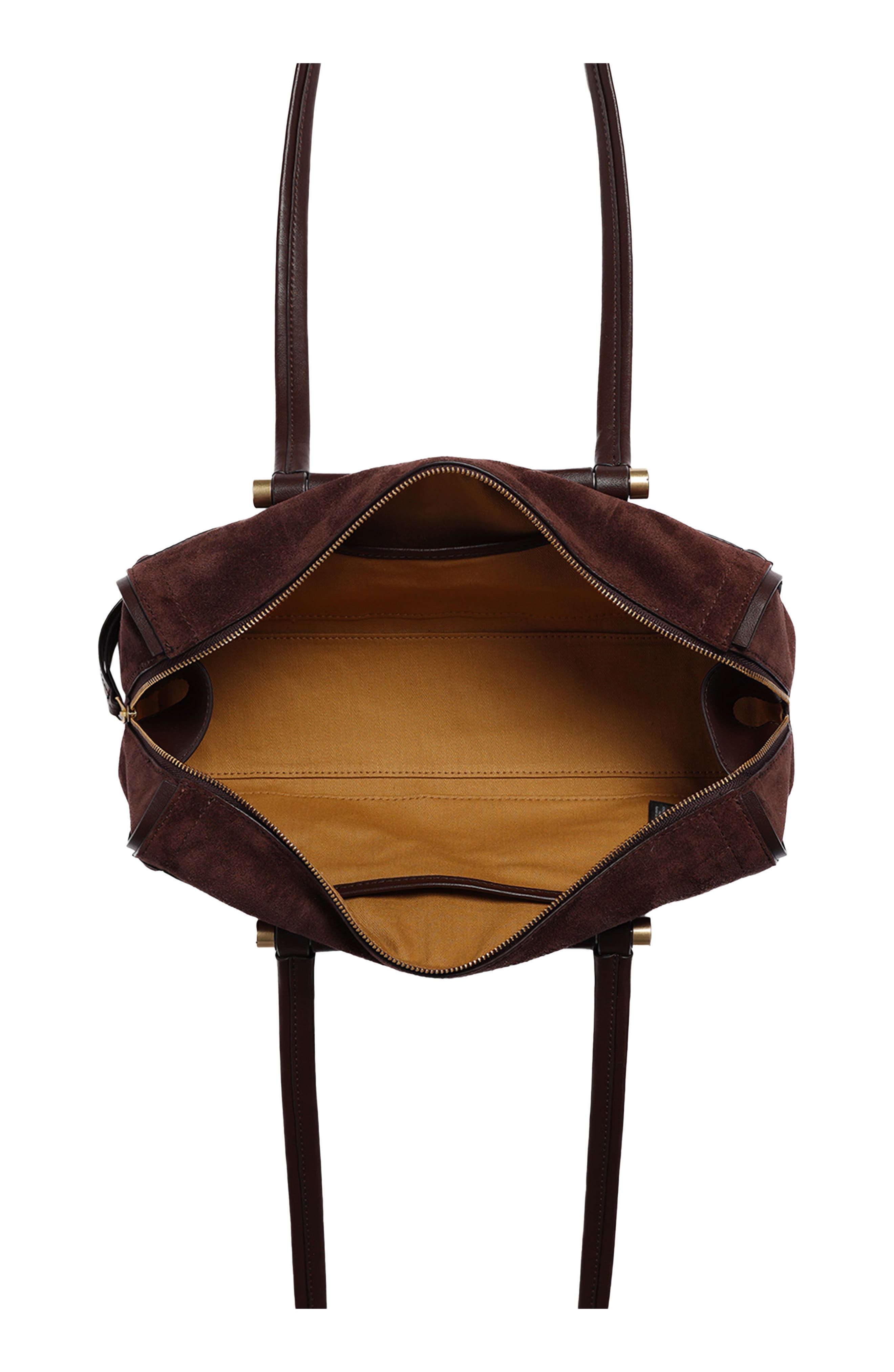 Highline Leather Shoulder Bag, Alternate, color, CHOCOLATE
