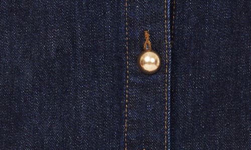 Habitual Studded Denim Miniskirt In Blue