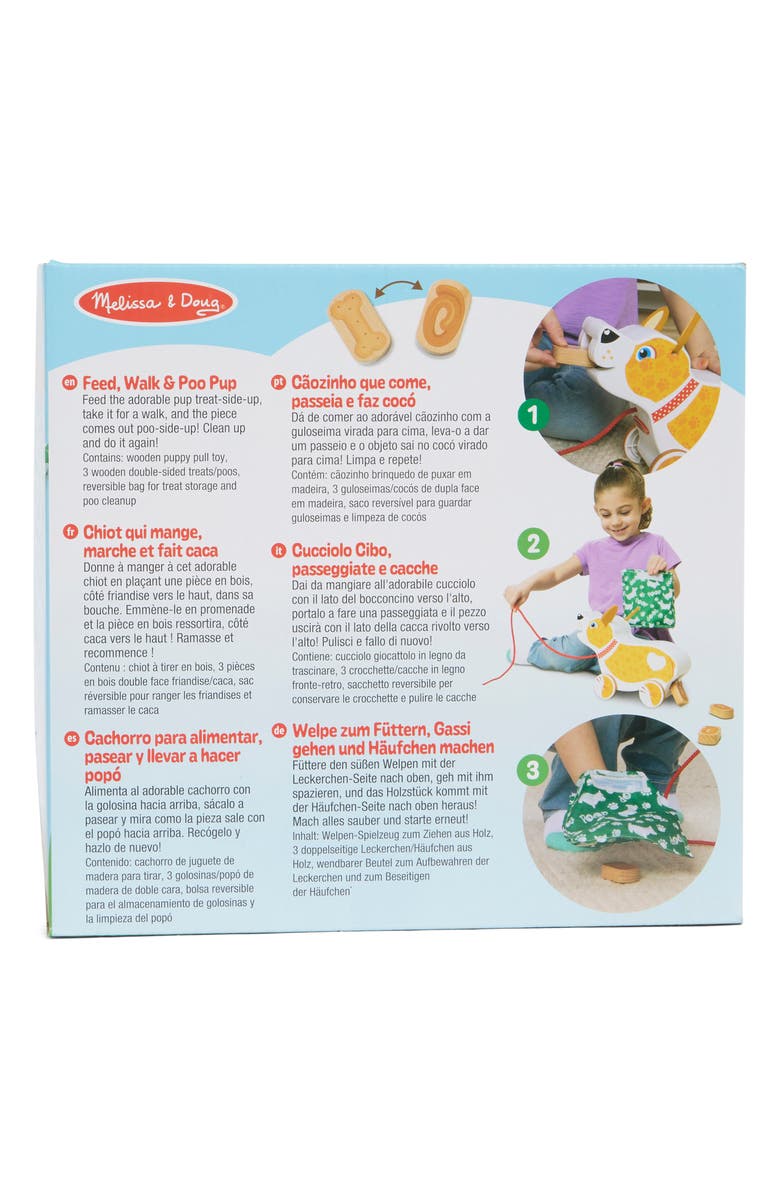 Melissa & Doug Feed, Walk & Poo Pup Playset, Alternate, color, 