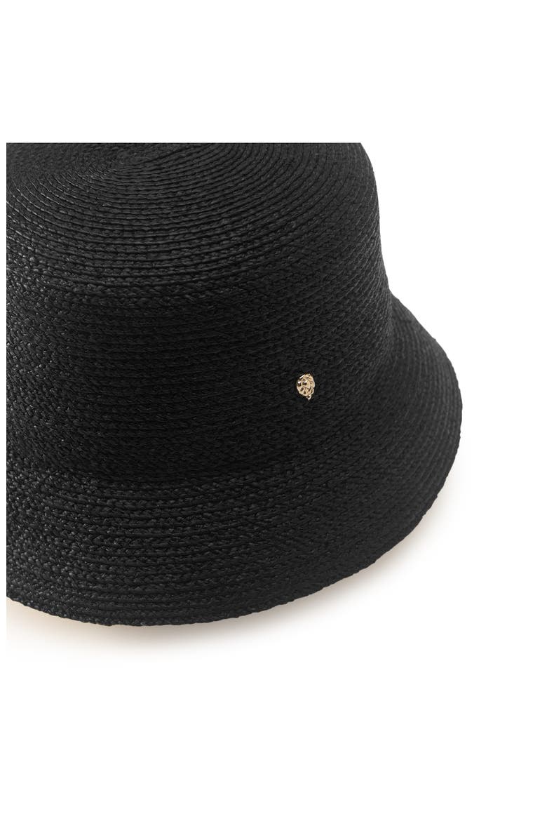 Malia Raffia UPF 50+ Bucket Hat, Alternate, color, CHARCOAL