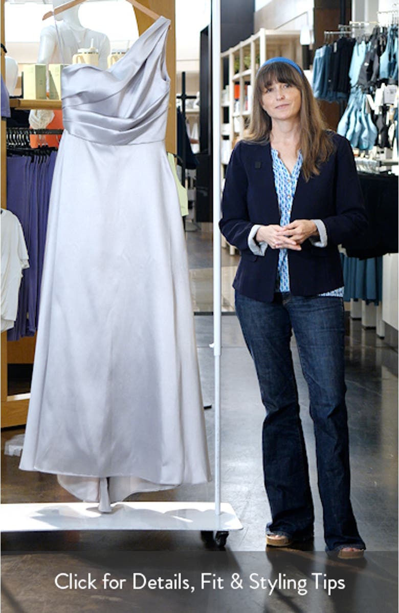 One-Shoulder Mikado Gown, sales video thumbnail