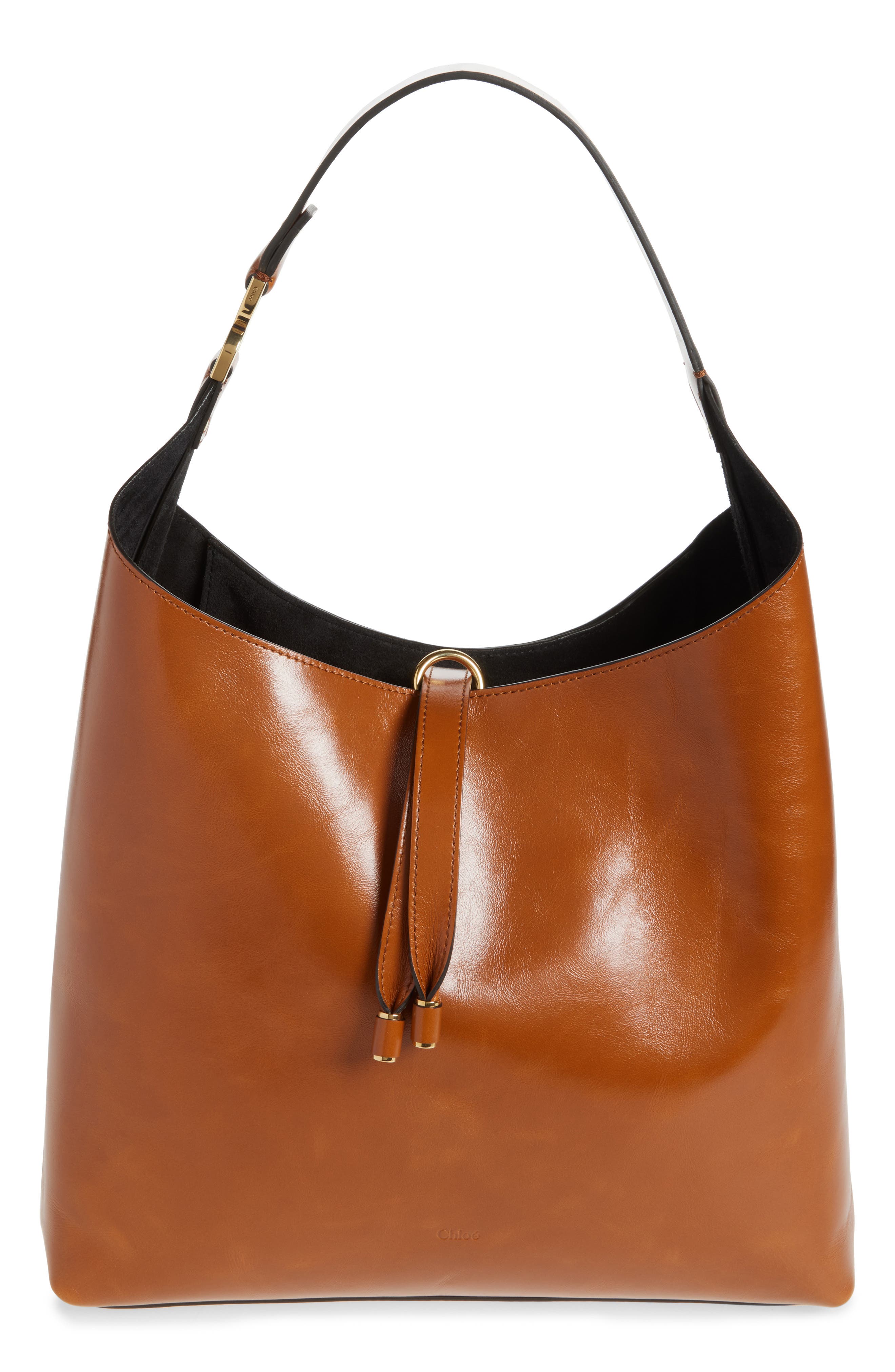 Chloé Large Marcie Leather Hobo Bag, Main, color, 
