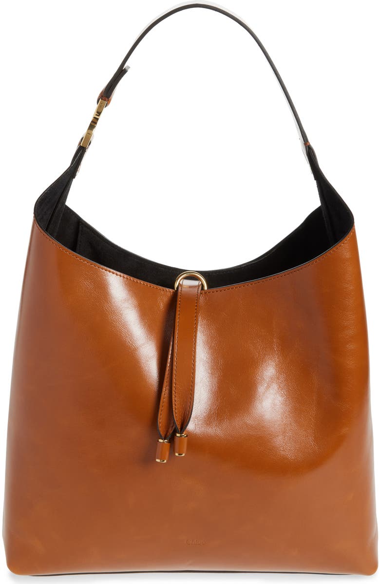 Chloé Large Marcie Leather Hobo Bag, Main, color,