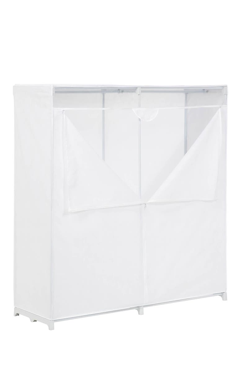HONEY-CAN-DO 60" White Storage Closet, Alternate, color, 