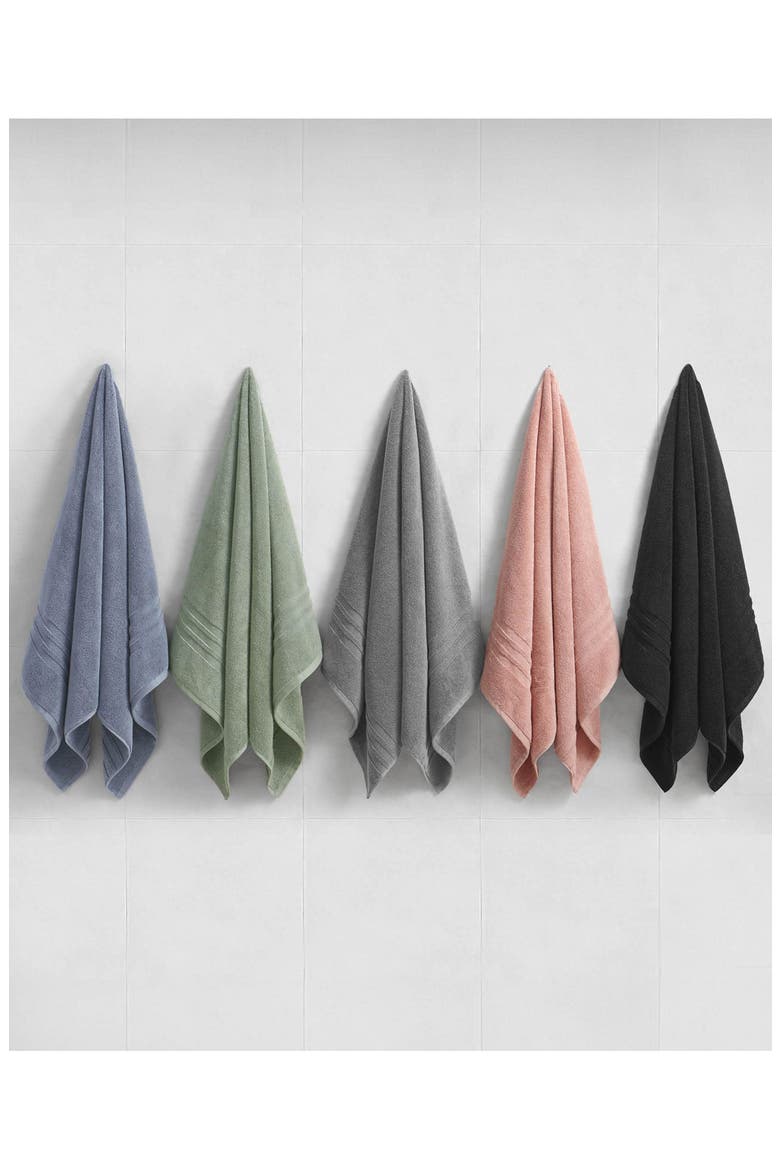 Sofia 6-Piece Bath Towels, Alternate, color, LILY PAD GREEN