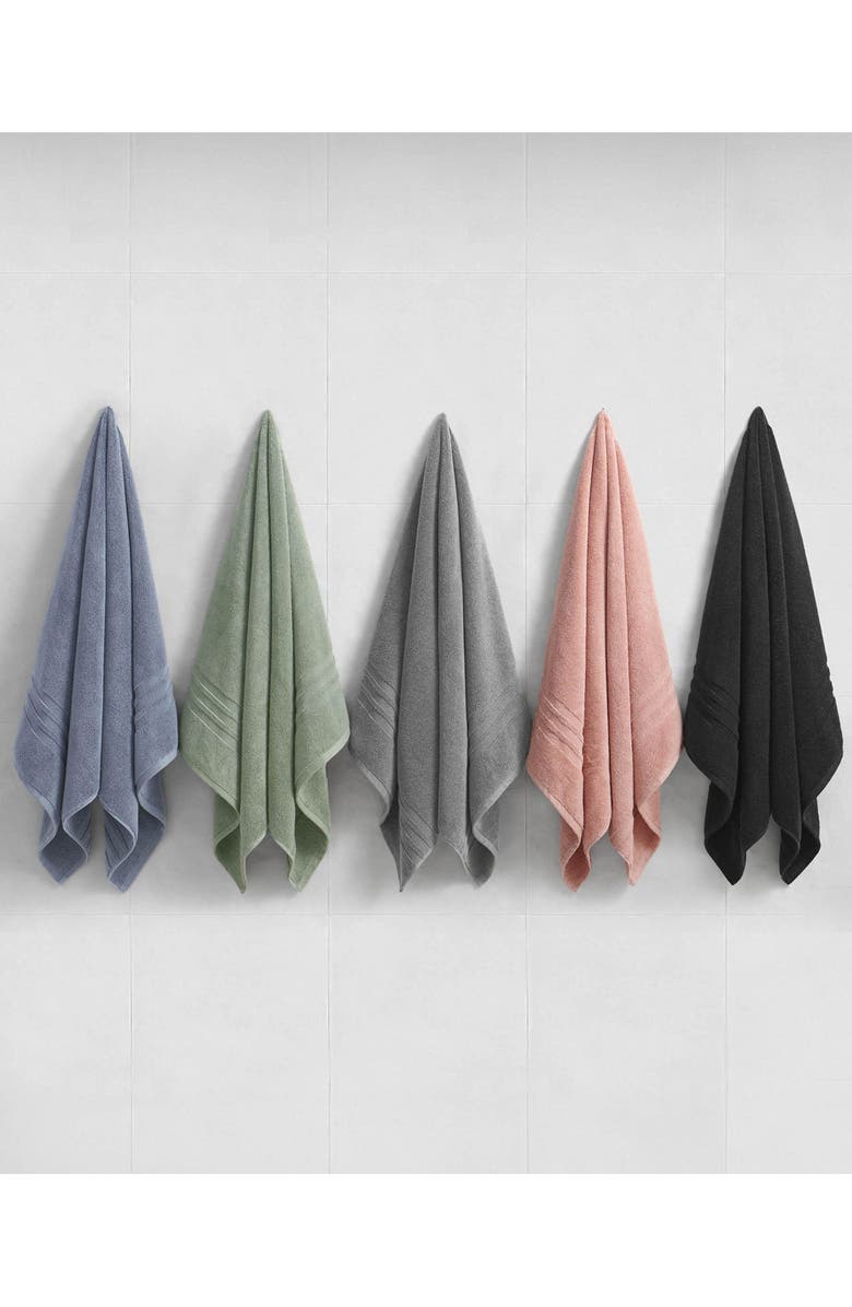 Nine West Sofia 6-Piece Bath Towels, Alternate, color, Black