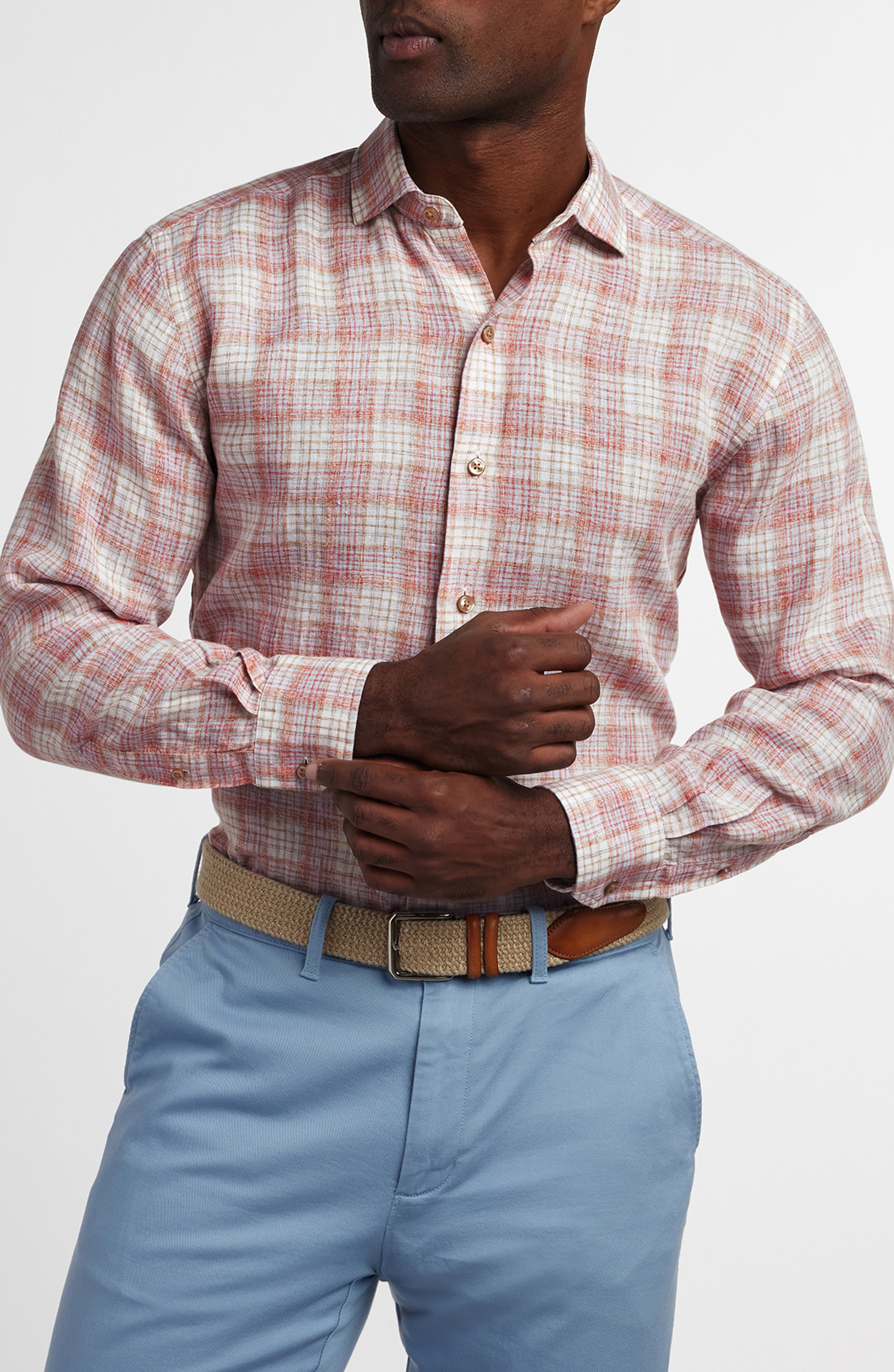 Linen Check Sport Shirt