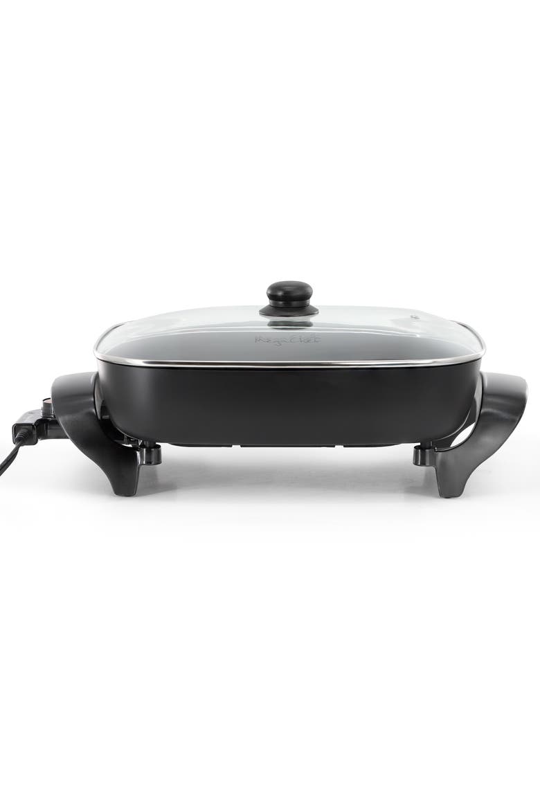 14.96 Inch Electric Fry Pan with Non-Stick Coating, Alternate, color, Black