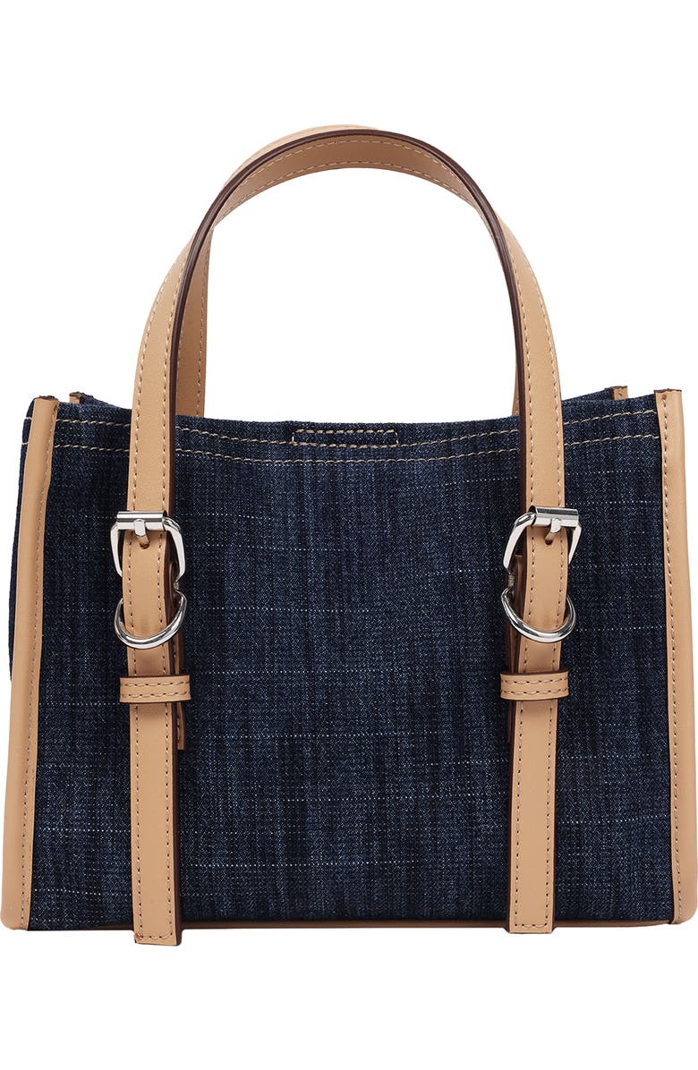 True Religion Denim Dangle Mini Tote, Alternate, color, Dark Denim