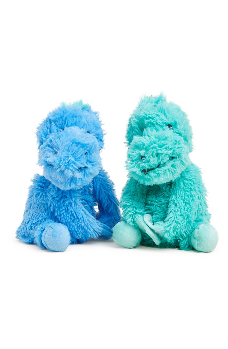 Warmies Dinosaur Hugs Plush Toy, Alternate, color, Blue-Green