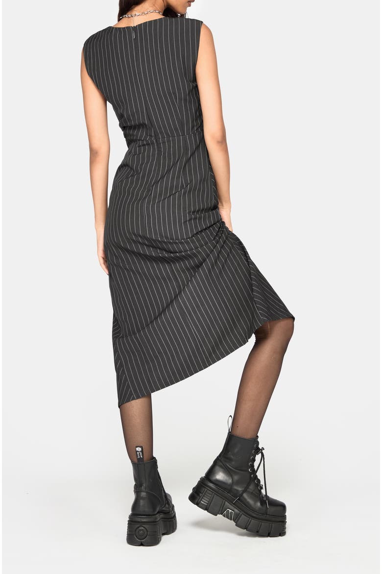 Dorothea Tailored Midi Dress, Alternate, color, Grey