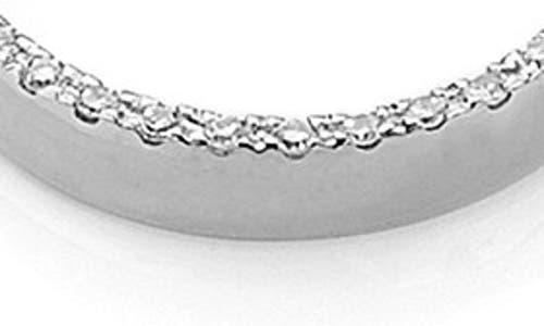 Monica Vinader Naida Open Circle Bracelet In Silver