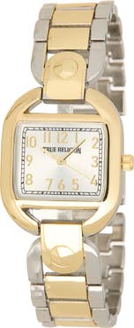 True Religion Two-Tone Bracelet Watch, 33mm
