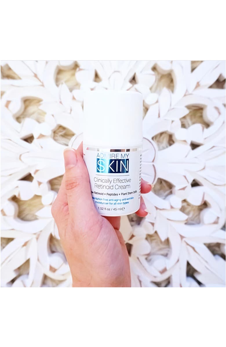 Admire My Skin Clinical Effective Retinoid Cream for Anti Aging Anti Wrinkle Skincare, Alternate, color, Clear