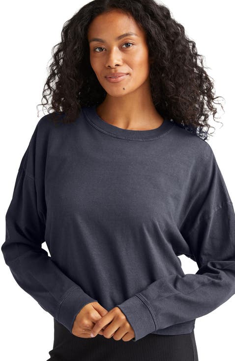 The Relaxed Crop Long Sleeve Tee