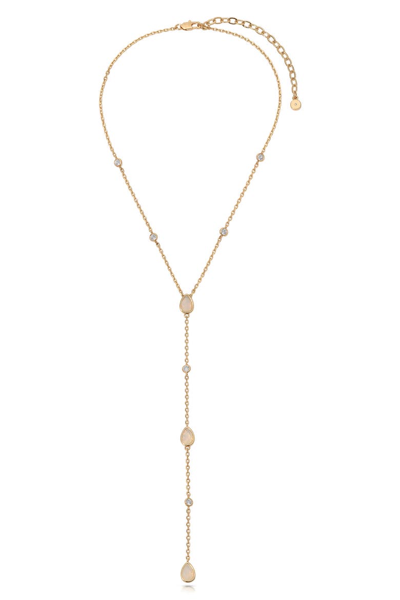 Dewdrop Y-Necklace, Main, color, OPAL