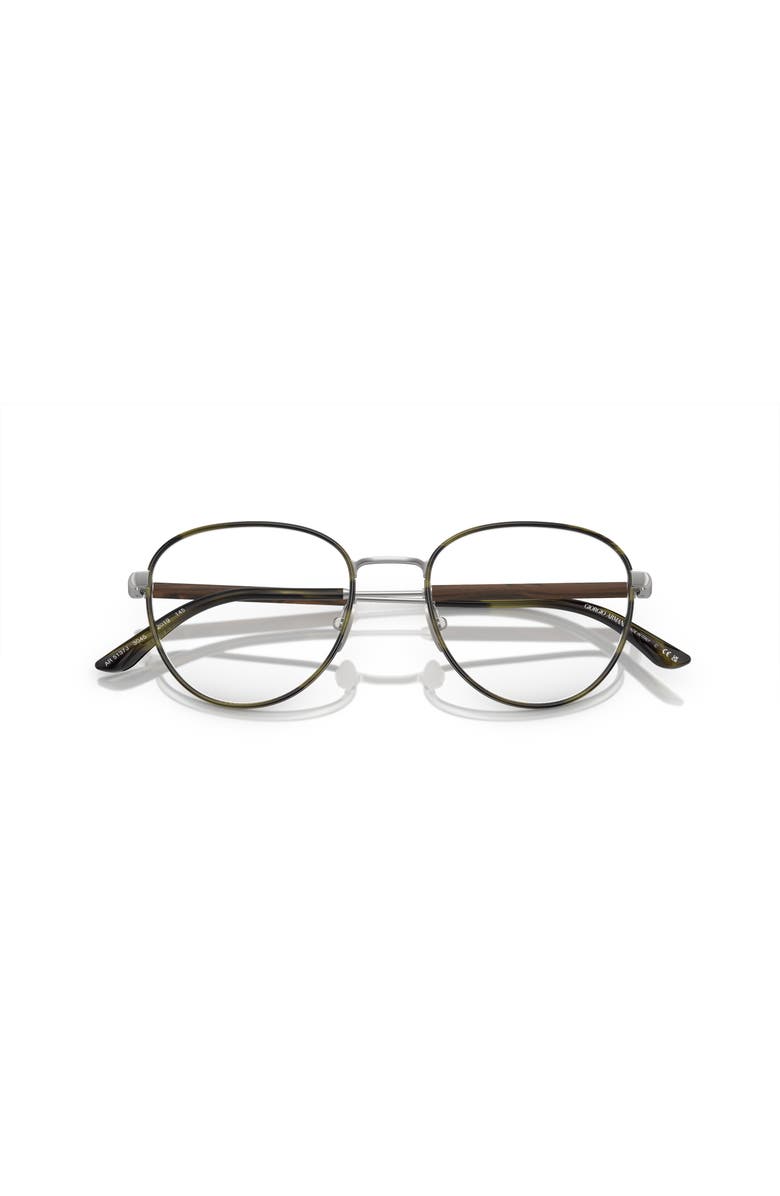Giorgio Armani 52mm Phantos optical glasses, Alternate, color, Silver