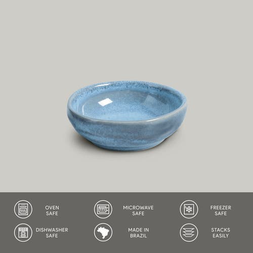 Porto Brasil Organic Ramekin Set Of 6 In Blue