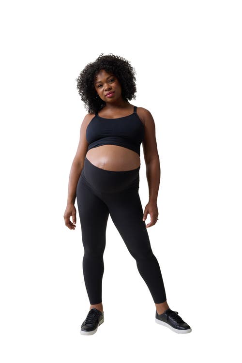 Ingrid & Isabel Maternity Foldover Legging In Black