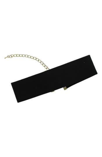 Olivia Welles Sedona Faux Suede Choker Necklace In Multi