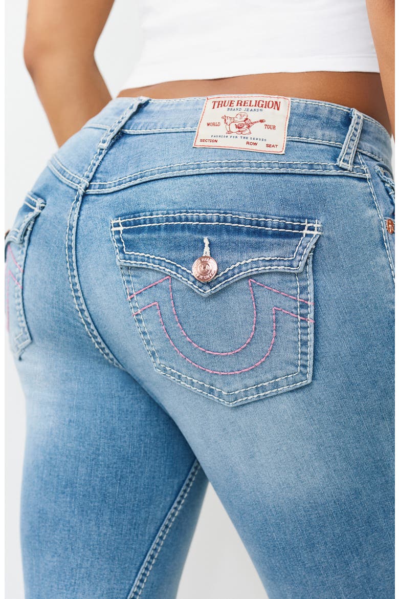 Joey Big T Flap Pocket Flare Leg Jeans, Alternate, color, LIGHT PACIFIC WASH