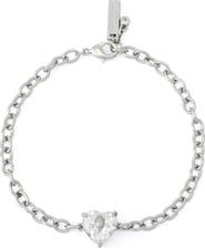 Kurt Geiger London Crystal Heart Flex Bracelet