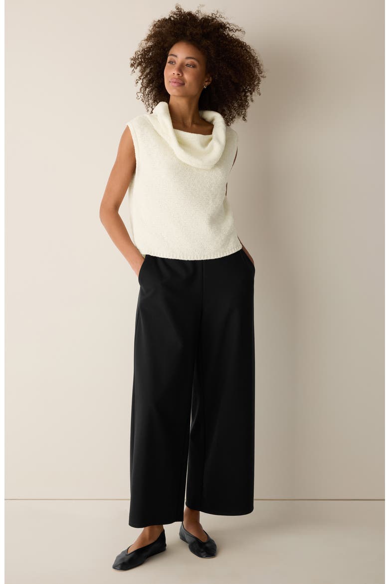 Cowl Neck Organic Cotton Blend Sweater, Alternate, color, ECRU