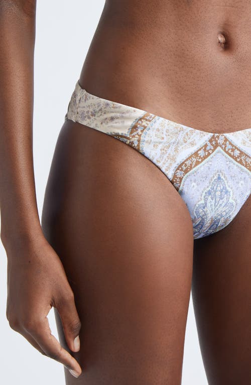 Zimmermann Wanderlust Scoop Bikini Bottoms In Gray