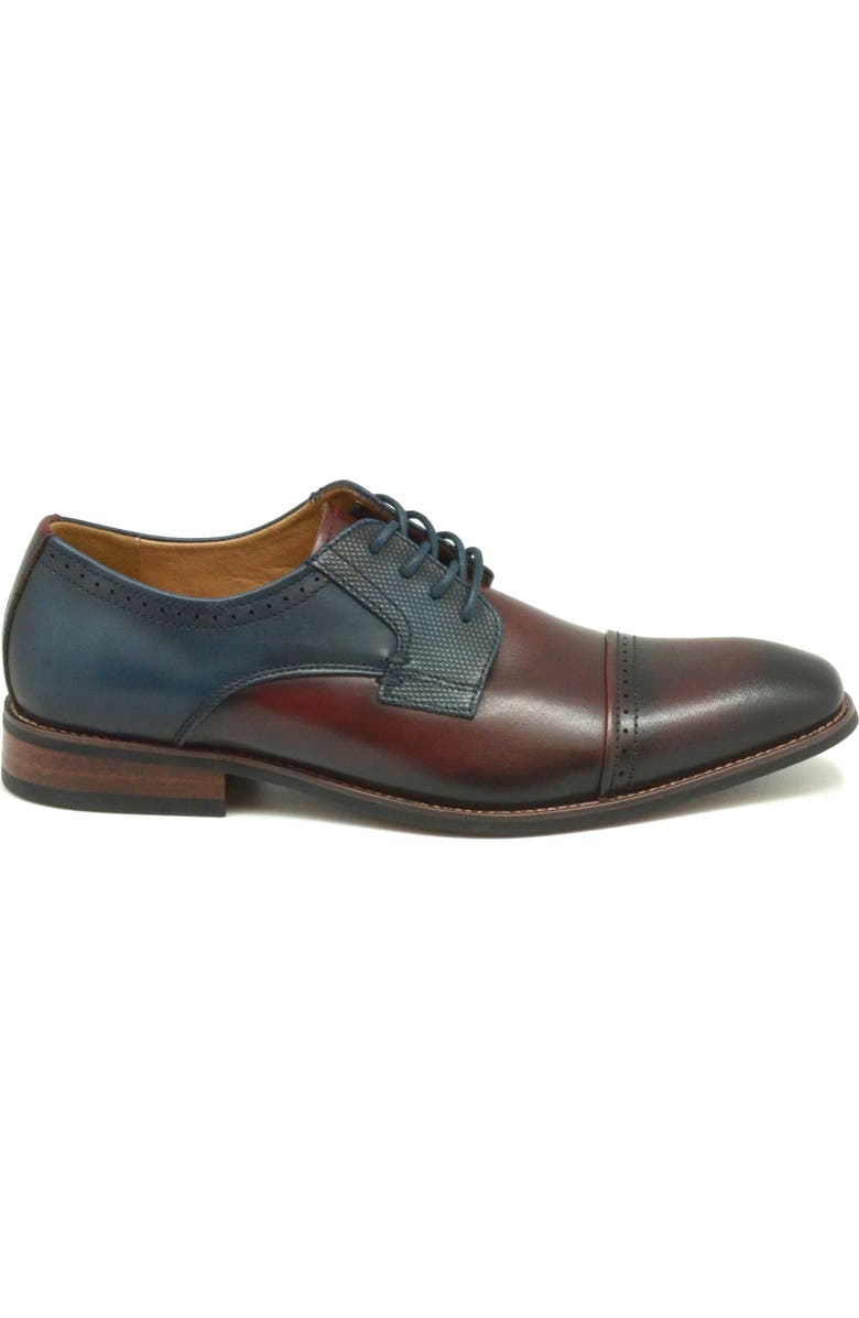 La Milano Bryson Derby, Alternate, color, Burgundy/ Navy