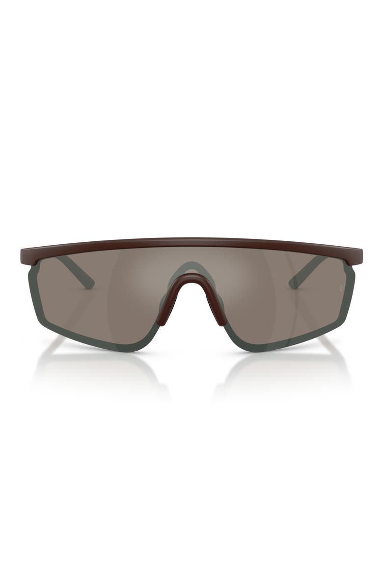 143mm Roger Federer R-20 Irregular Sunglasses, Main, color, MOCHA / SIERRA FLASH MIRROR